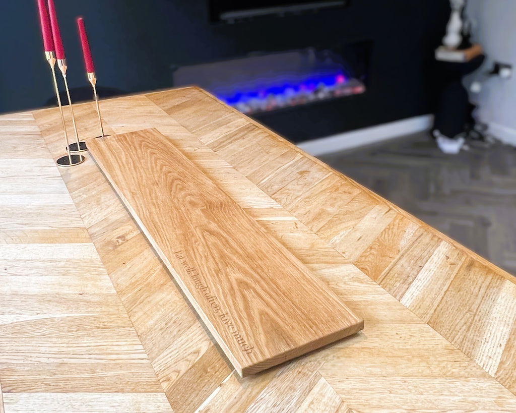 Oak Serving Board & Table Centerpiece | Handmade in Britain